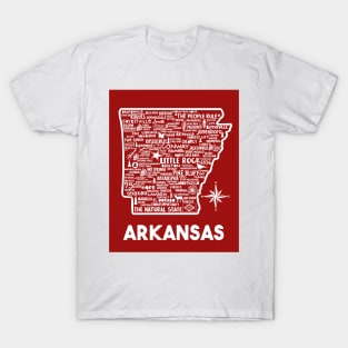 Arkansas Map T-Shirt